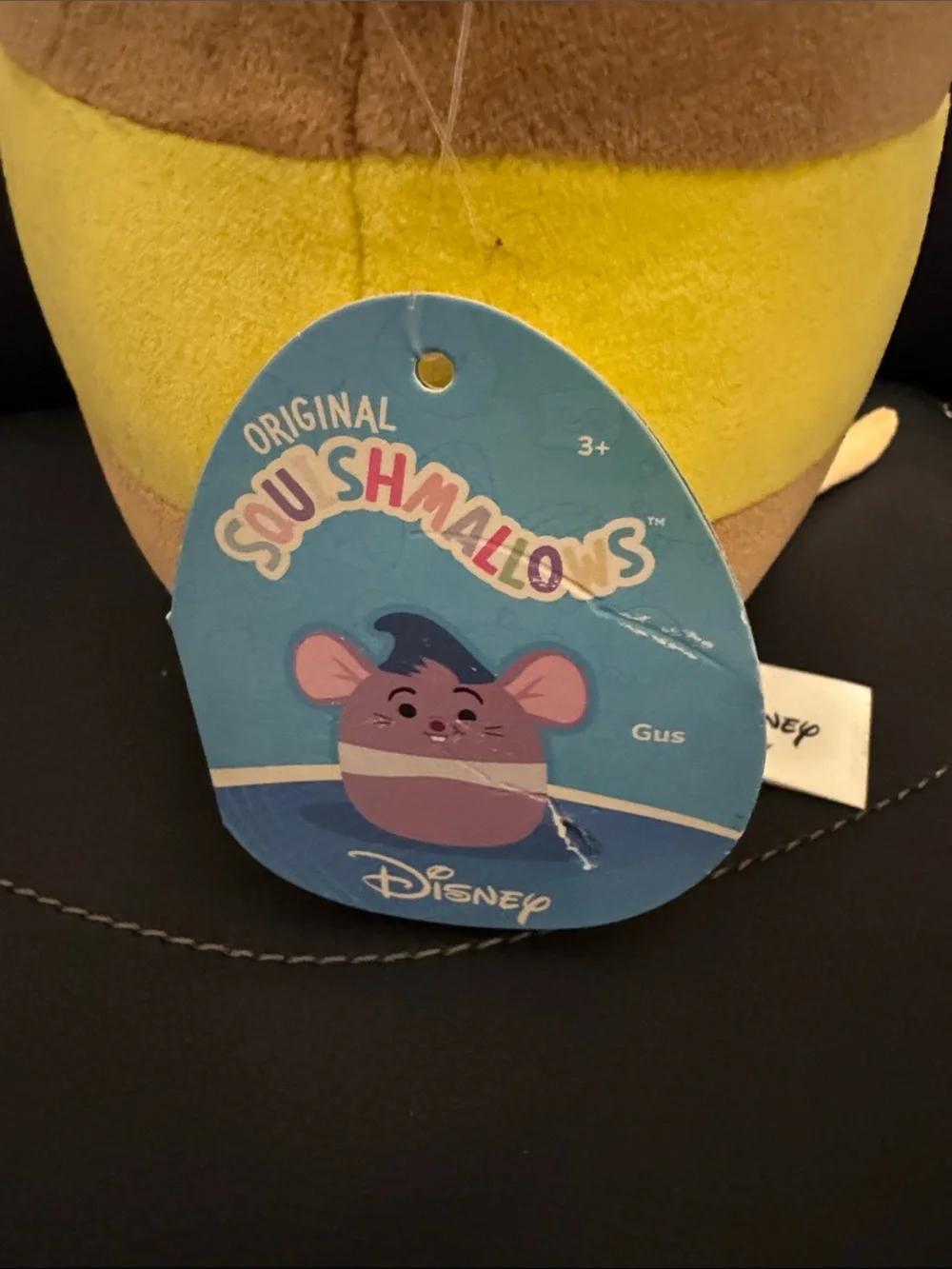 6.5” Disney Plush Mouse Toy - Brown, Yellow & Teal Hat